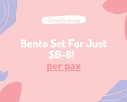 Bento Set For Just $6-8 Per Pax!  